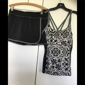 Lands End tankini & swim skirt (both pieces)
